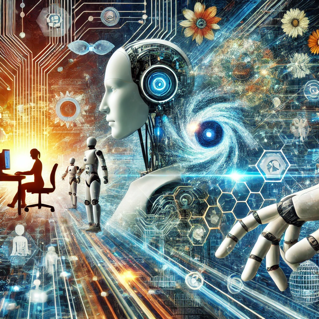 Revolução da tecnologia: A inteligência artificial transformando o futuro.